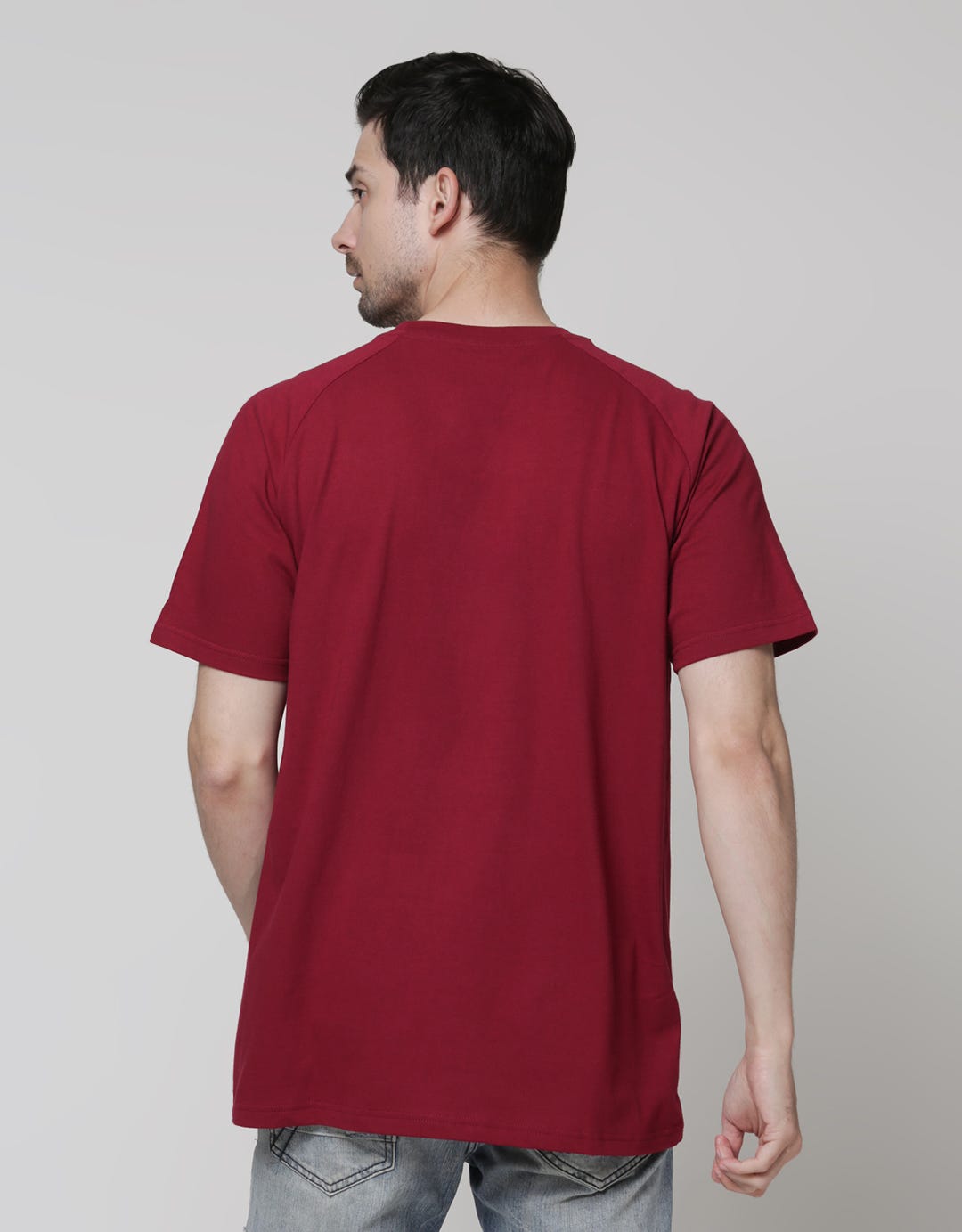 T Zone Short Sleeve Raglan T-Shirt Big Size Theme Geometry - Perfect