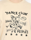 Peoples T-Shirt Long Sleeve Double Layer Print "Dance Club"