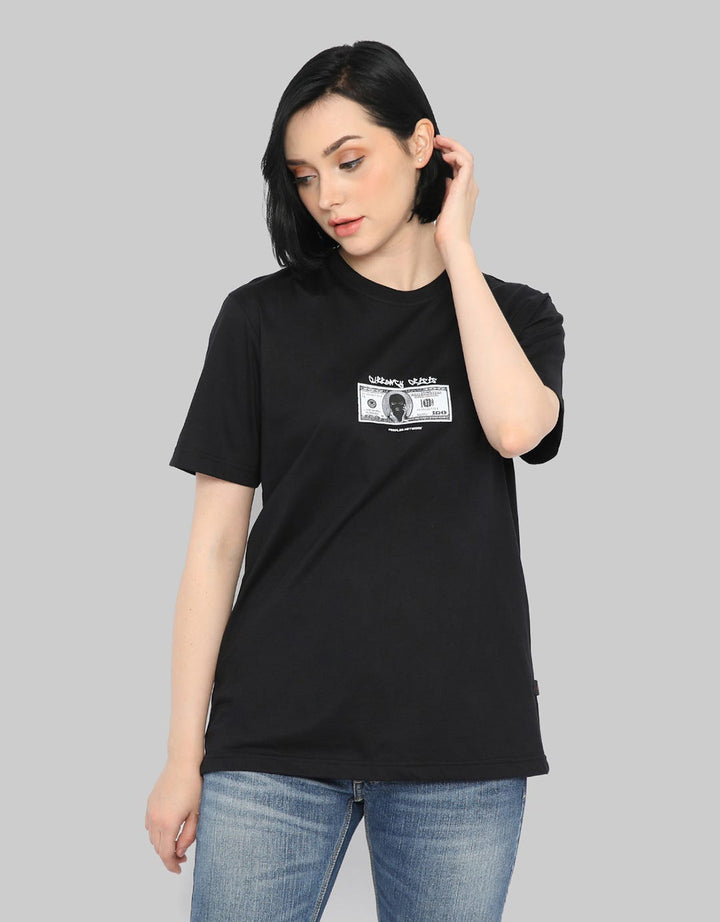 Peoples Currency Crisis Print Kaos Wanita