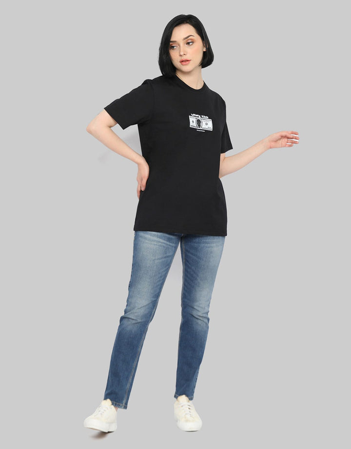 Peoples Currency Crisis Print Kaos Wanita