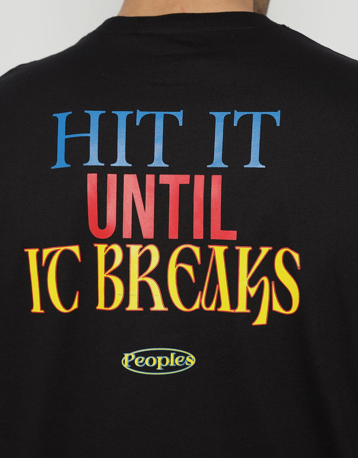 d&f T-Shirt Single Jersey "Hit It Until It Breaks"