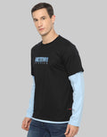 Peoples T-Shirt Long Sleeve Double Layer Print "Northtown"
