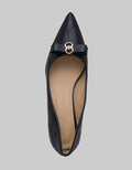 Peter Keiza Heels Black Logo Round