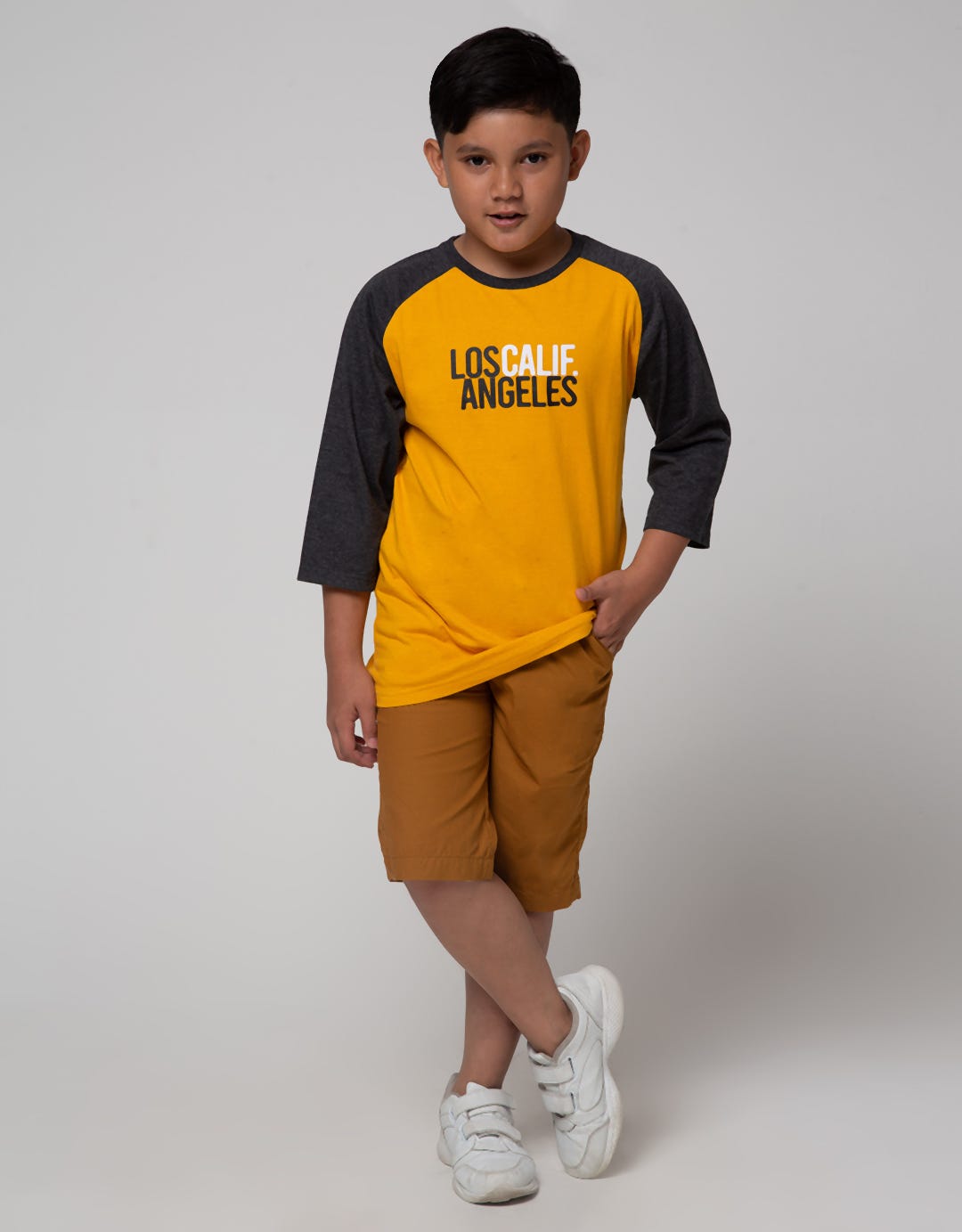 Nevada Long Sleeve T-Shirt 3/4 Raglan Los Calif