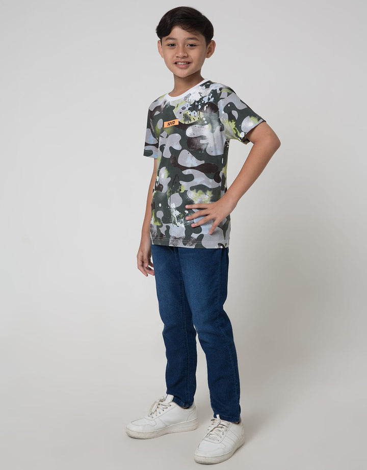 Nevada Short Sleeve T-Shirt Print Abstract Camo