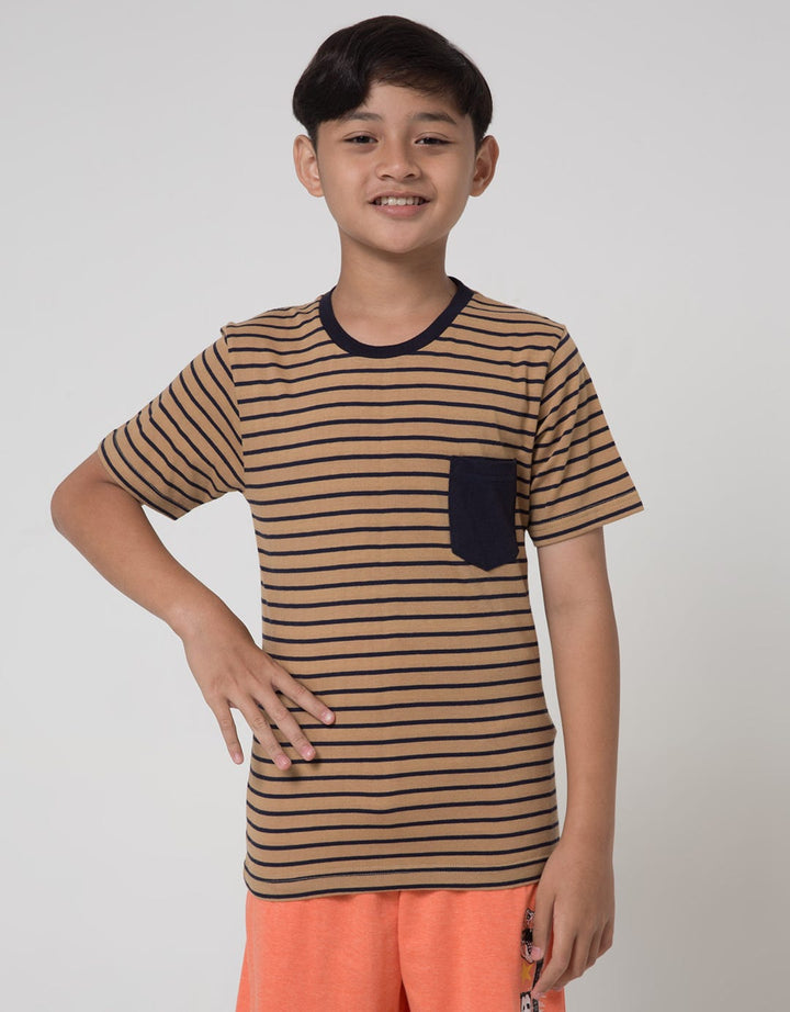 Nevada Short Sleeve T-Shirt Print Yarndyed Stripe