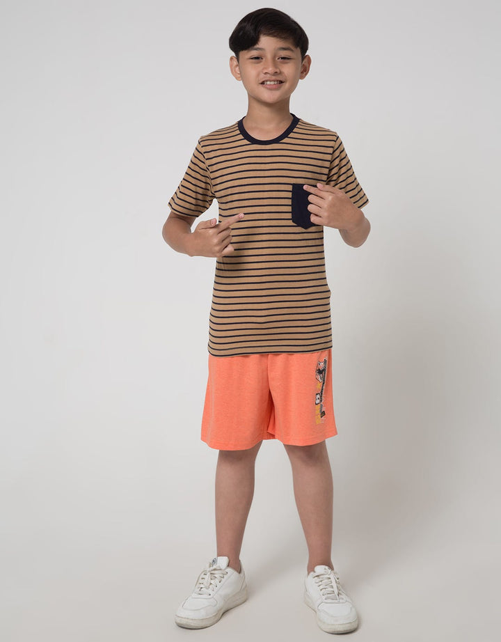 Nevada Short Sleeve T-Shirt Print Yarndyed Stripe