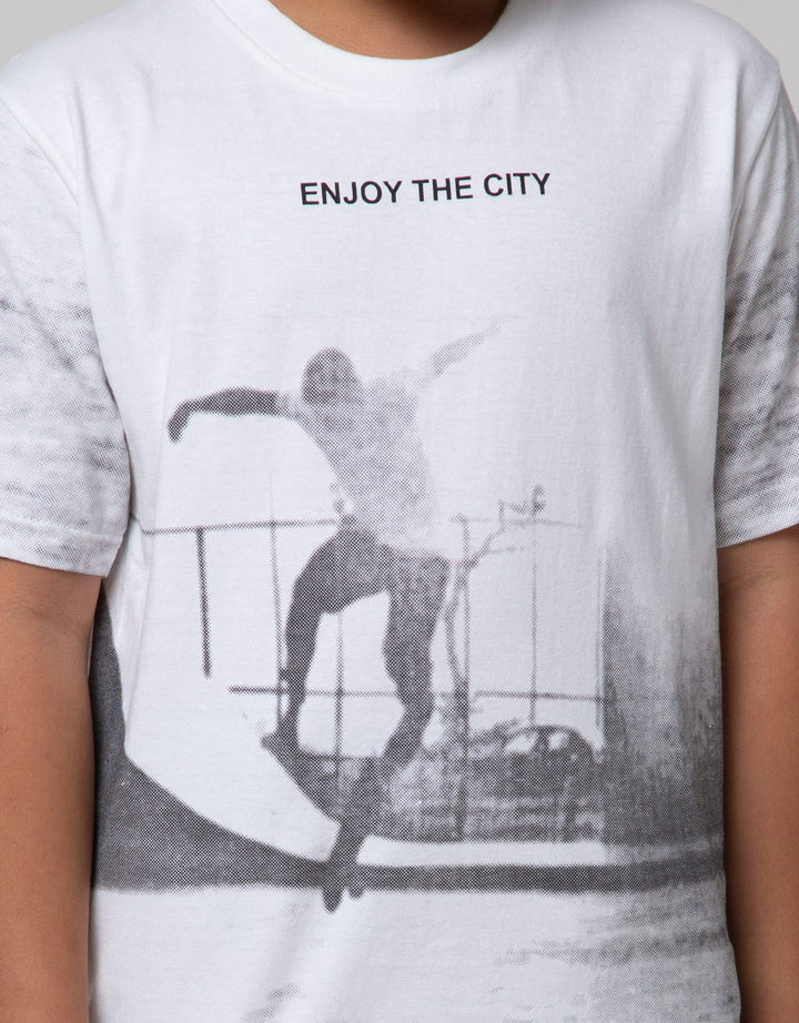 Nevada Short Sleeve T-Shirt Print Skate Enjoy The Vibe