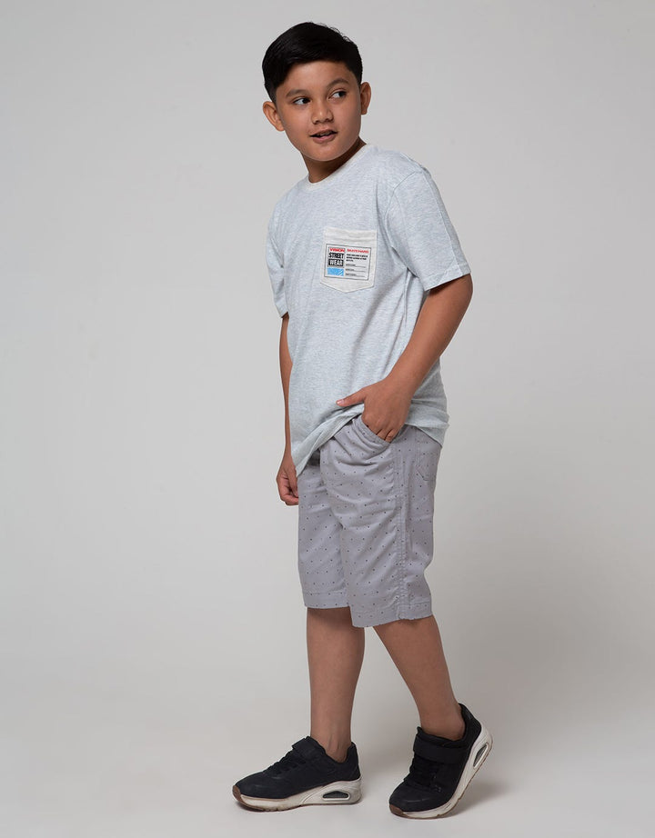 Nevada Pocket Detail Kaos Anak Laki-laki