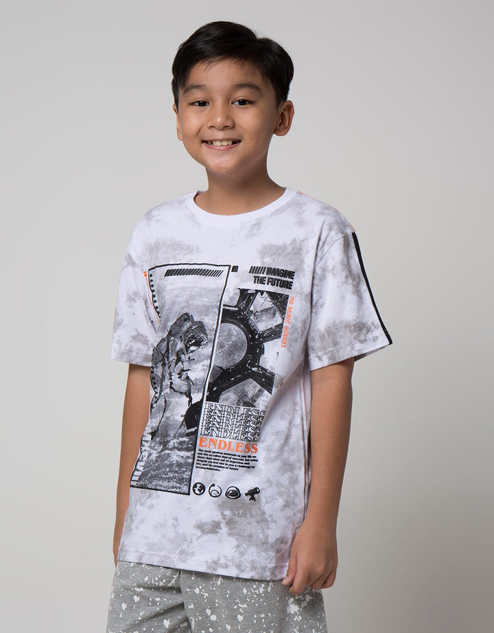 Nevada Short Sleeve T-Shirt Print Tiedye Space