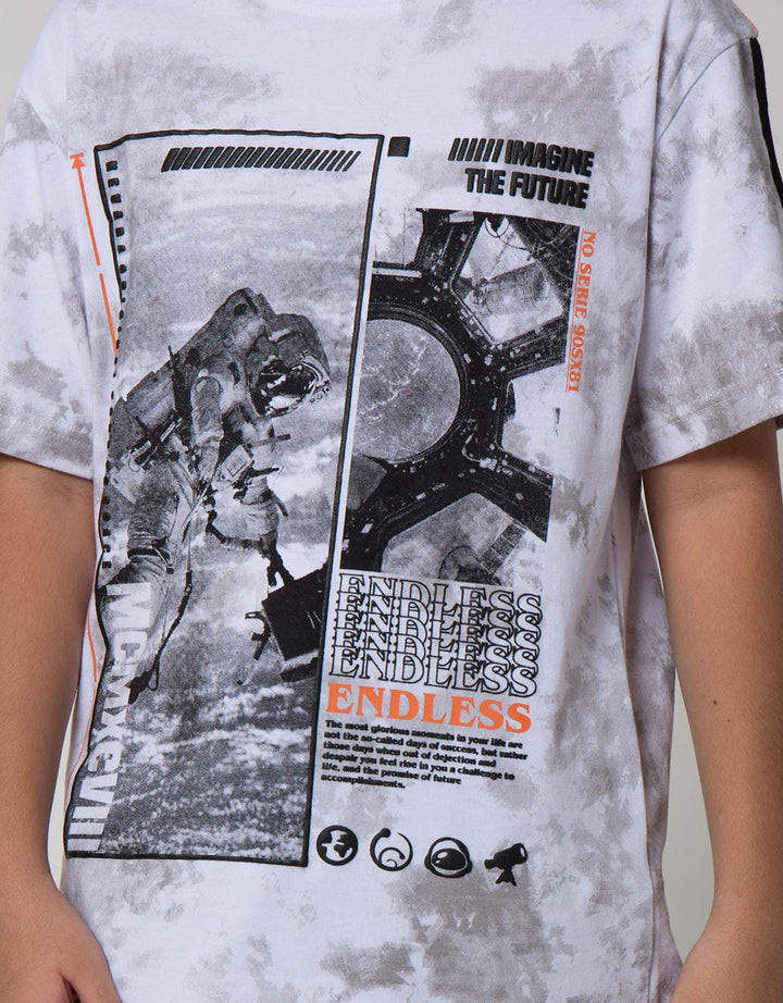 Nevada Short Sleeve T-Shirt Print Tiedye Space