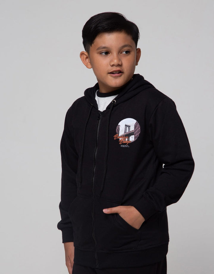 Nevada Jacket Knit Hoodie Back Print City