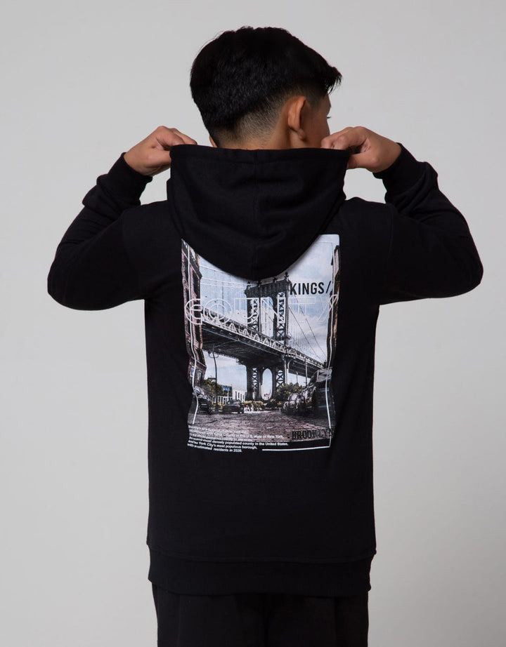 Nevada Jacket Knit Hoodie Back Print City