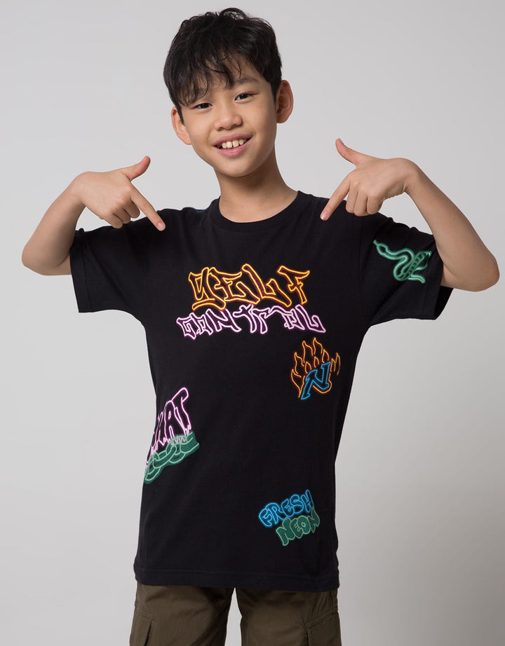 Nevada Short Sleeve T-Shirt Print What Snake Neon