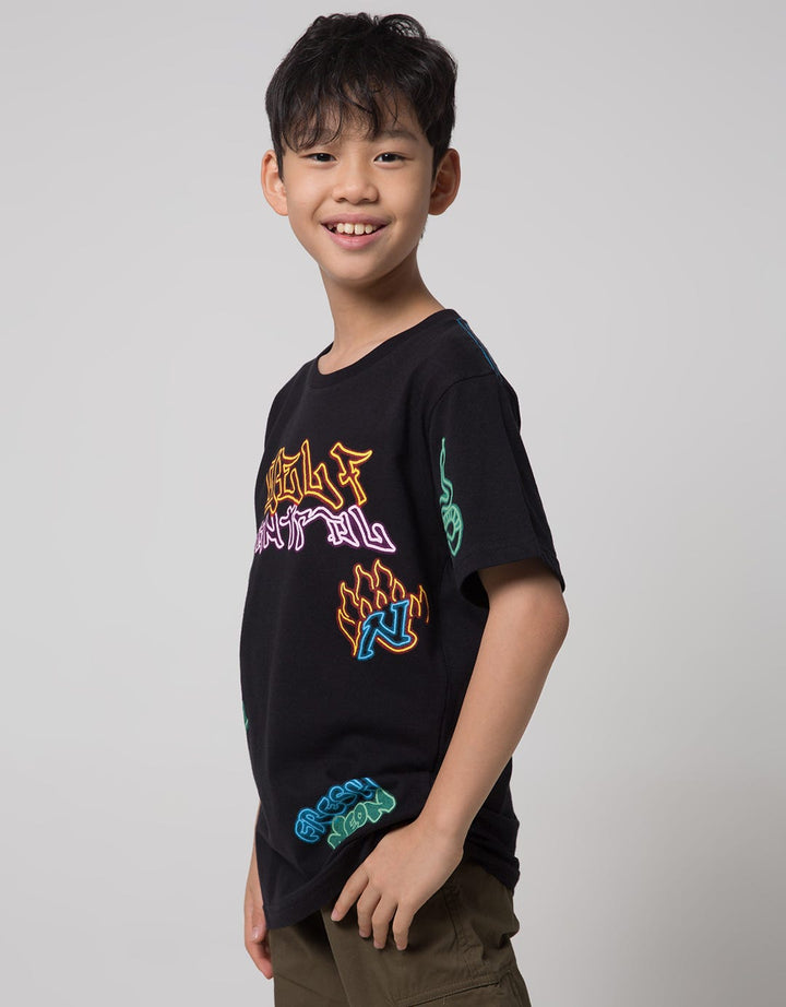 Nevada Short Sleeve T-Shirt Print What Snake Neon