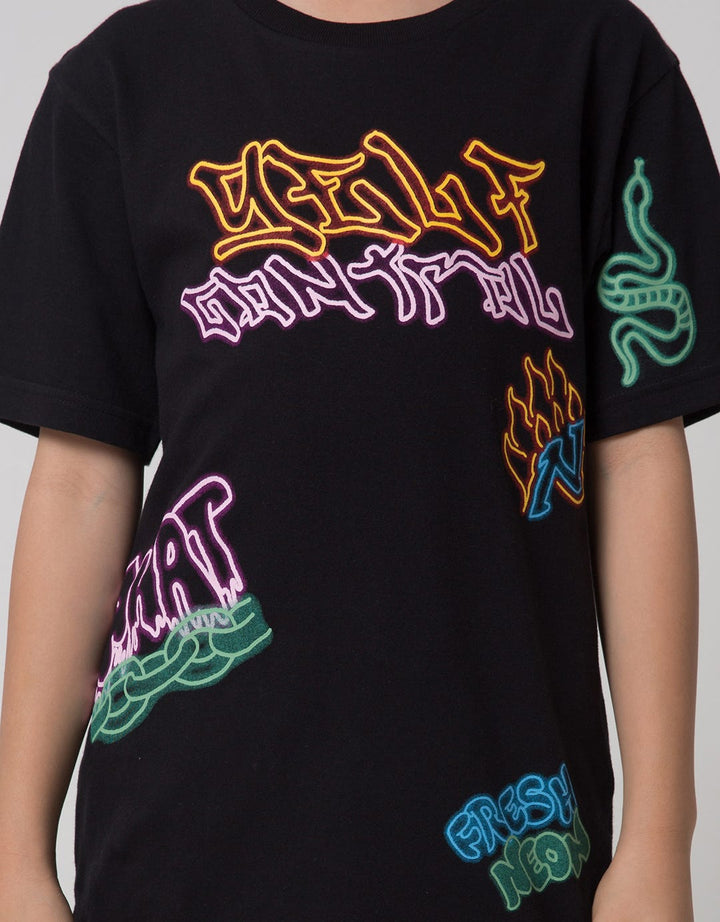Nevada Short Sleeve T-Shirt Print What Snake Neon
