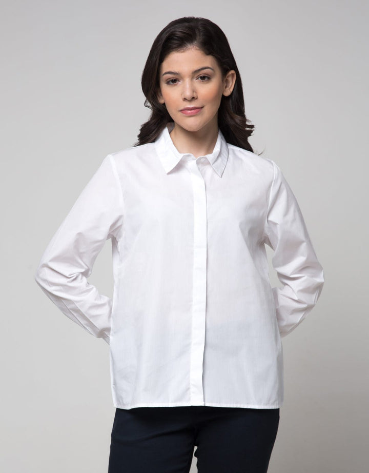 Connexion Long Sleeve Shirt Plain Basic Cotton