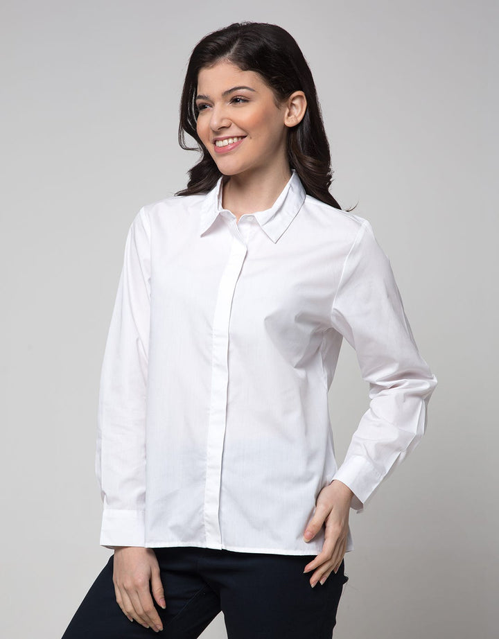 Connexion Long Sleeve Shirt Plain Basic Cotton