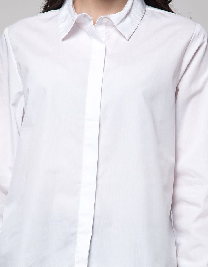 Connexion Long Sleeve Shirt Plain Basic Cotton