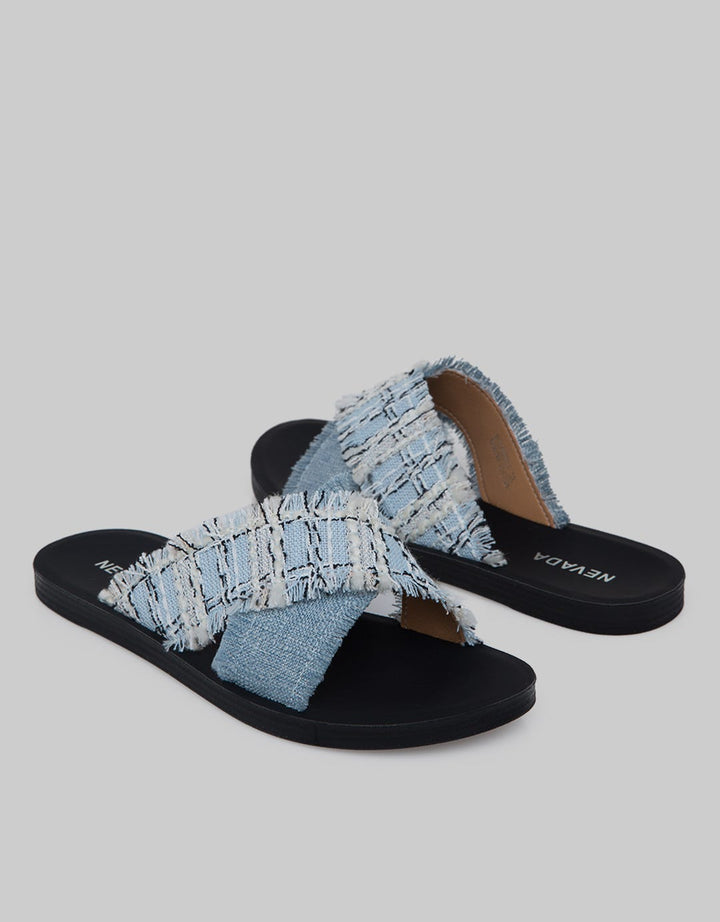 Nevada Cross Strap Slip On Women
