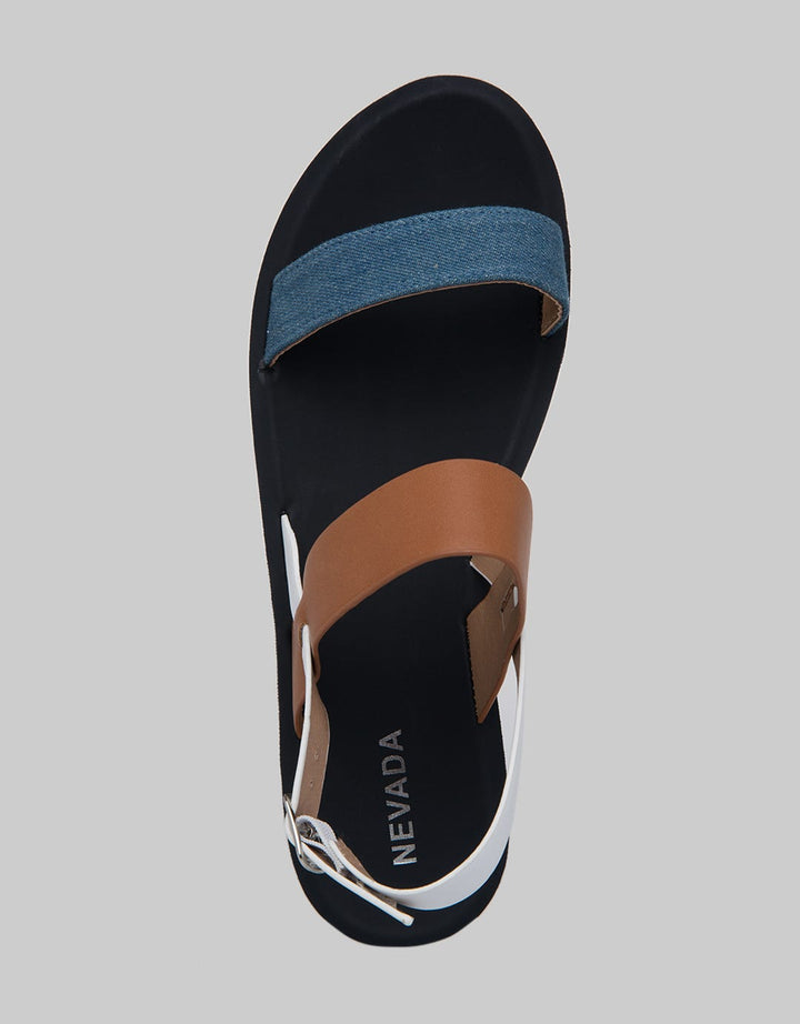 Nevada Icy Noir Backstrap Sandal Wanita