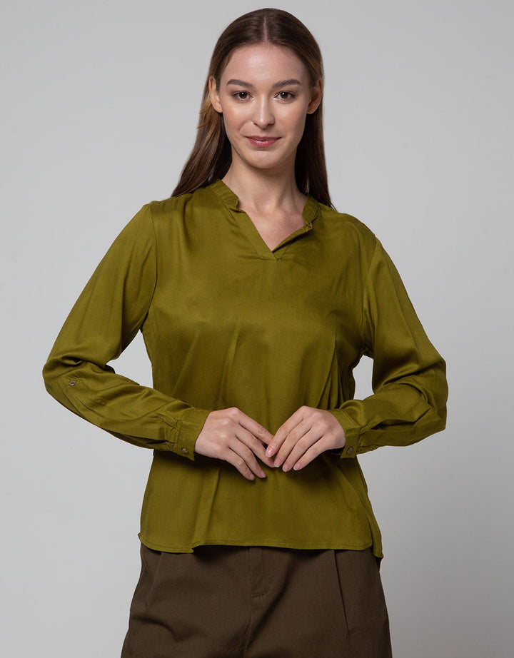 Connexion 3/4 Blouse Vn Dropshoulder Livaeco