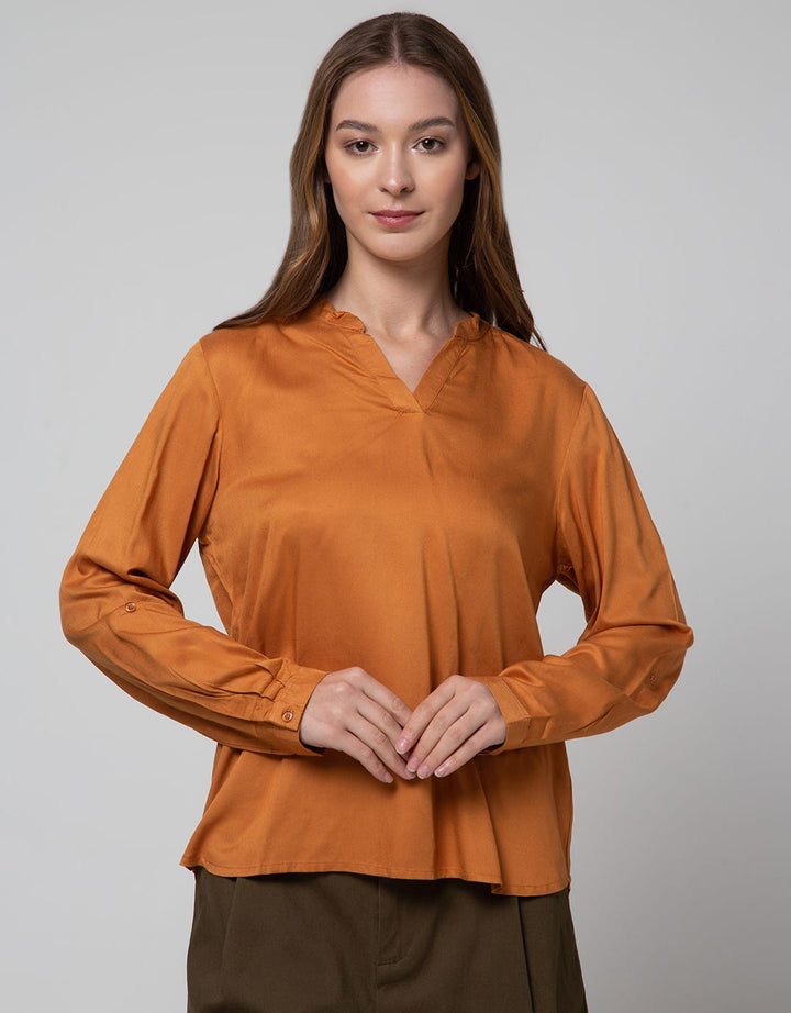 Connexion 3/4 Blouse Vn Dropshoulder Livaeco