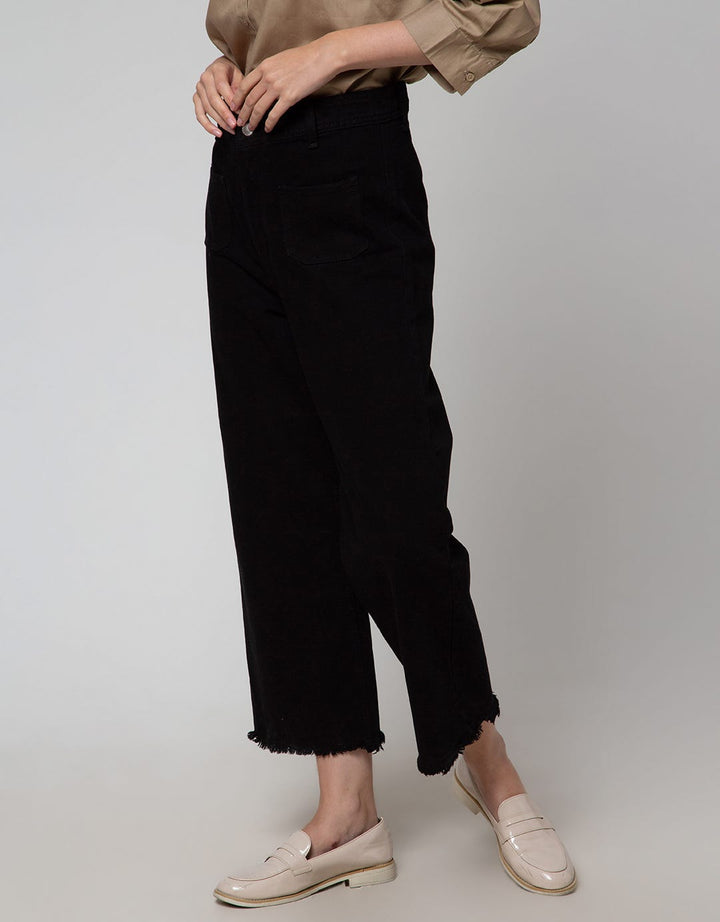 Connexion Wide Leg Celana Denim Panjang Wanita