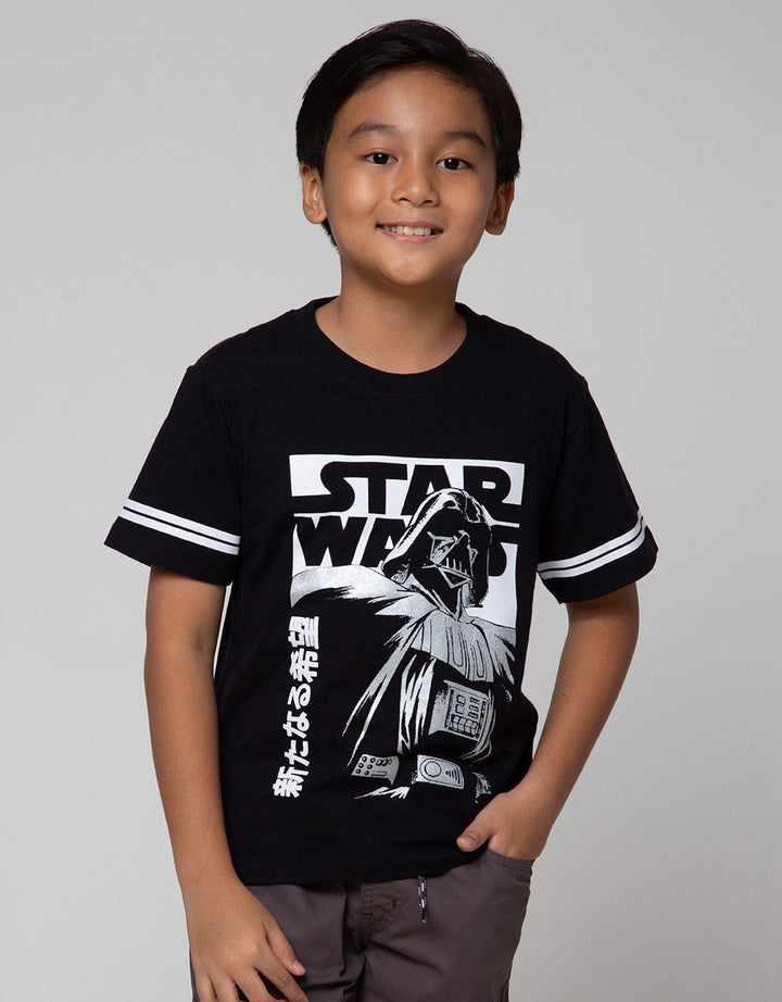 Star Wars Darth Vader Print Kaos Anak Laki-Laki