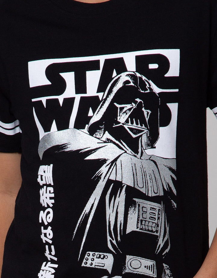 Star Wars Darth Vader Print Kaos Anak Laki-Laki