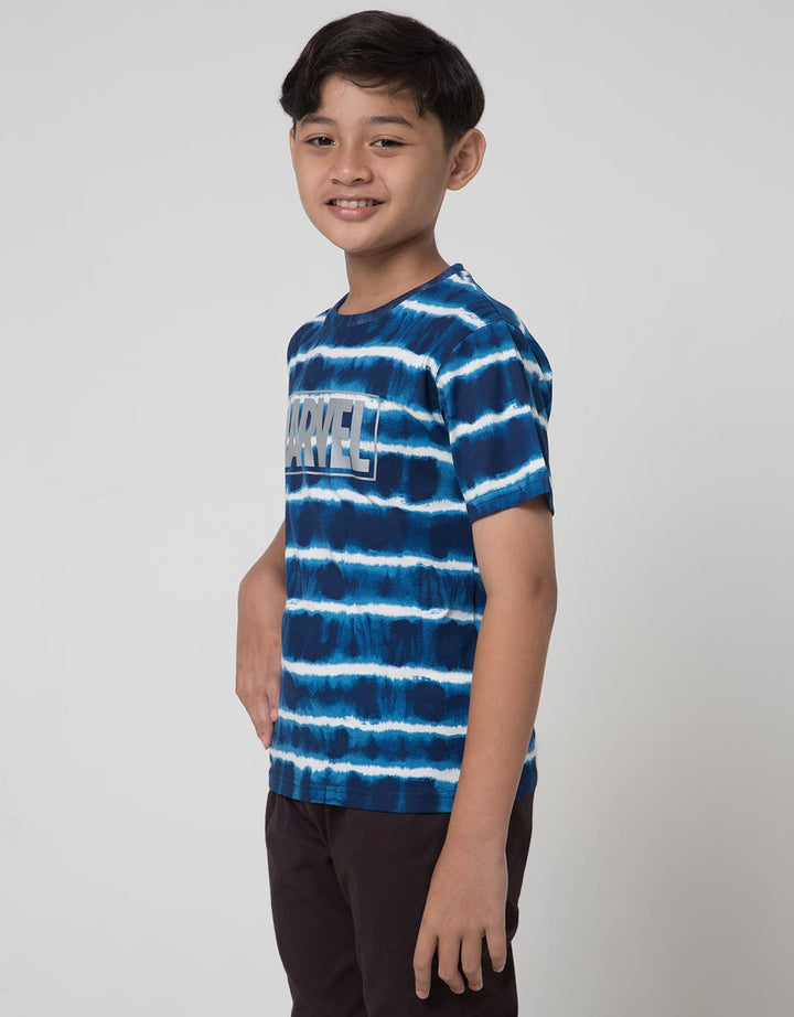 Marvel Short Sleeve T-Shirt Print Marvel Tiedye Stripe