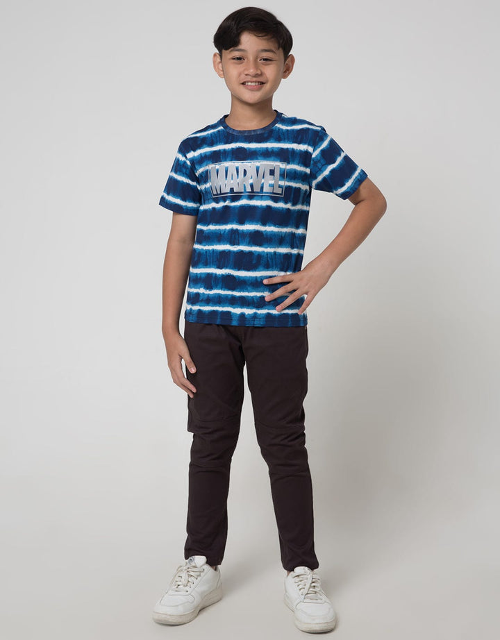 Marvel Short Sleeve T-Shirt Print Marvel Tiedye Stripe