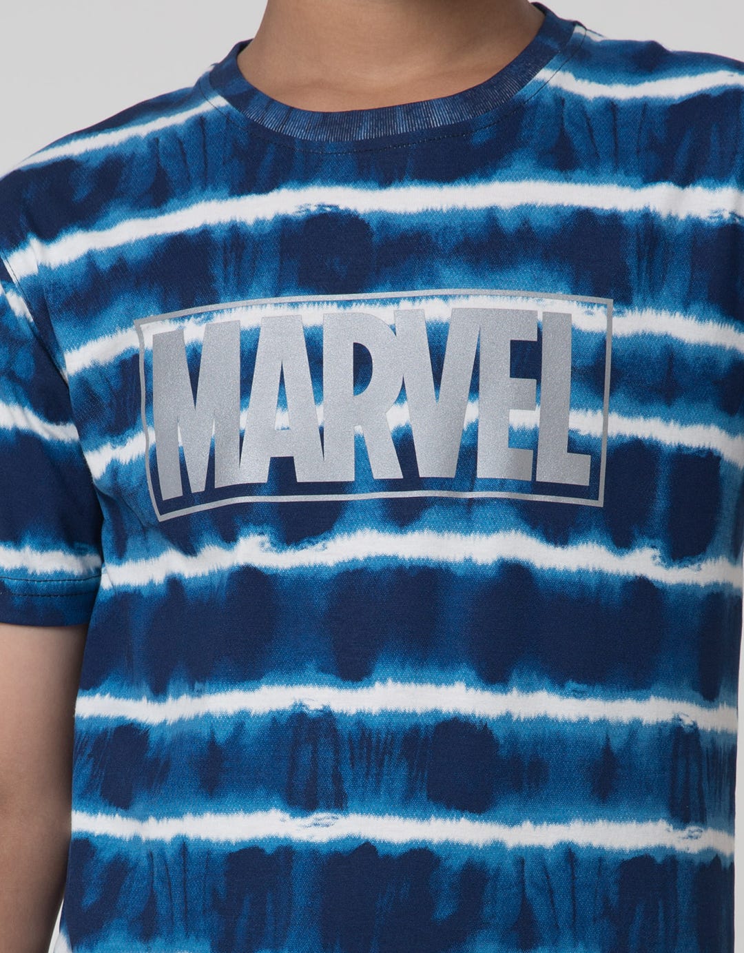 Marvel Short Sleeve T-Shirt Print Marvel Tiedye Stripe