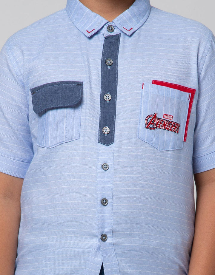 Marvel Shirt Short Sleeve Print Avenger Logo Splash