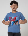 Marvel Short Sleeve T-Shirt Print Spiderman Jump City Full Body