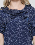 Edition Vruffle Blouse Lengan Pendek Wanita