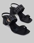 Details Slingback Sandals Women Plaid Look