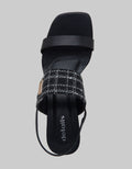 Details Slingback Sandals Women Plaid Look