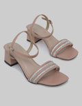 Details of Women's Ankle Strap Quilted Sandals