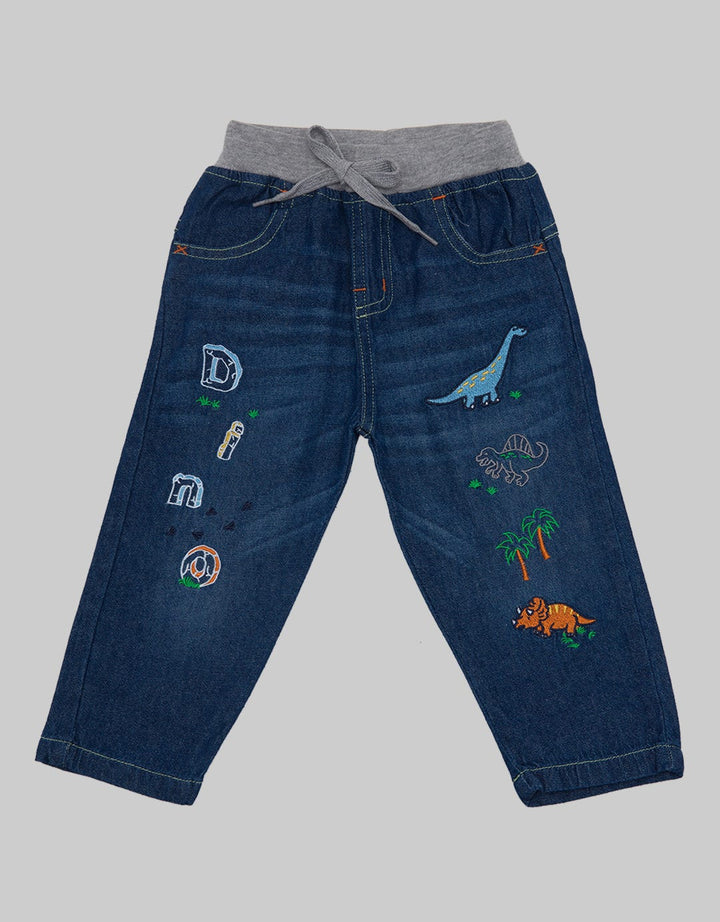 Pipiniko Dino Denim Trousers for Boys