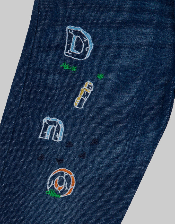 Pipiniko Dino Denim Trousers for Boys