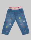 Pipiniko Rainbow Patch Celana Denim Anak Perempuan