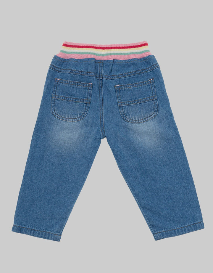 Pipiniko Rainbow Patch Celana Denim Anak Perempuan