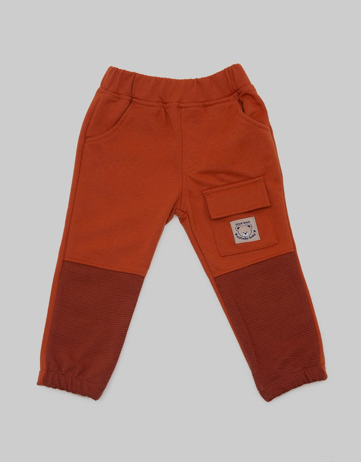 Pipiniko Label Woven Celana Jogger Anak Laki-laki