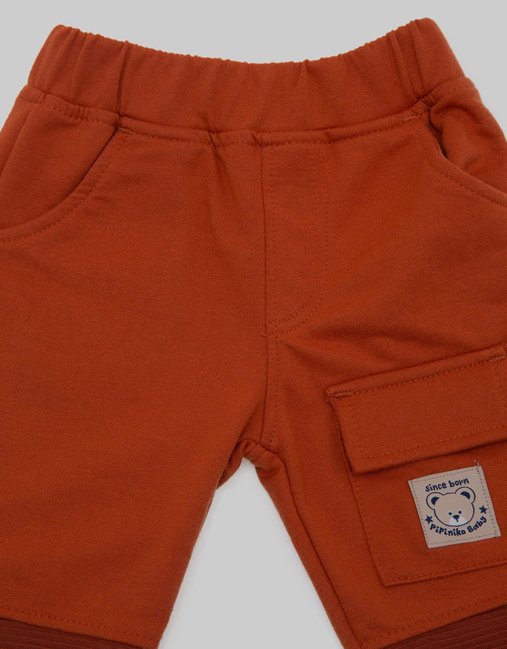 Pipiniko Label Woven Celana Jogger Anak Laki-laki