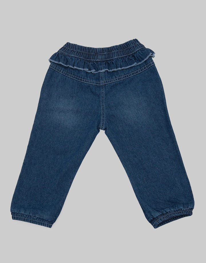 Pipiniko Ruffle Pocket Denim Pants