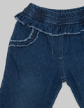 Pipiniko Ruffle Pocket Denim Pants