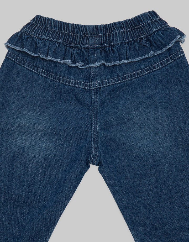 Pipiniko Ruffle Pocket Denim Pants