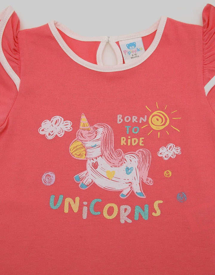 Pipiniko Suni Unicorn Kaos Anak Perempuan