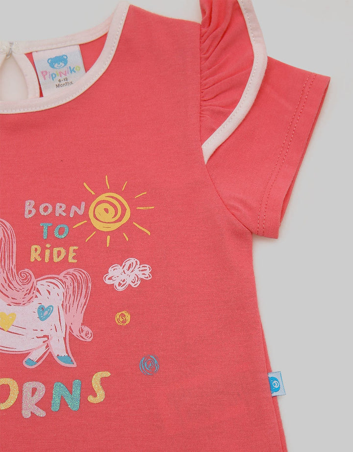 Pipiniko Suni Unicorn Kaos Anak Perempuan